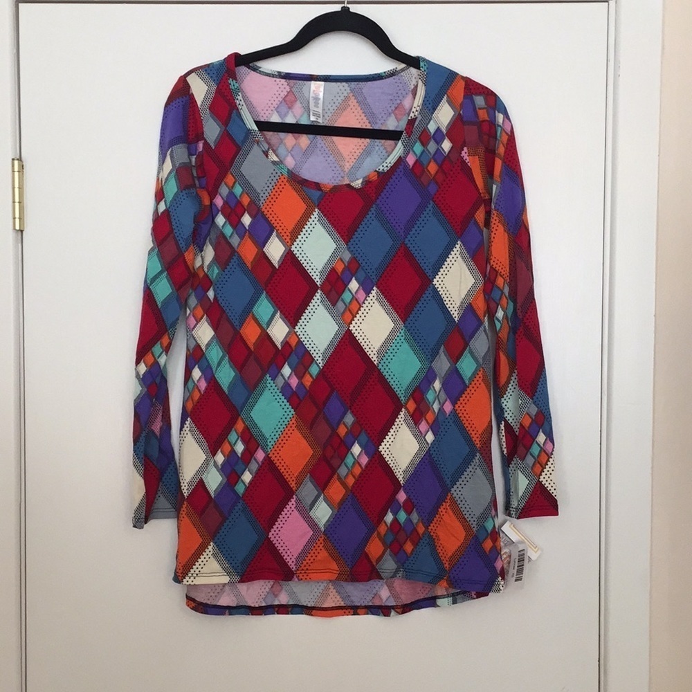 XS‎ LuLaRoe Lynnae Top BB31 923